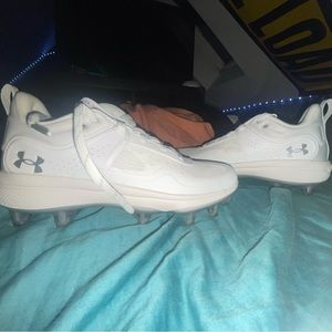 White Under Armour Cleats